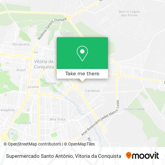 Supermercado Santo Antônio map