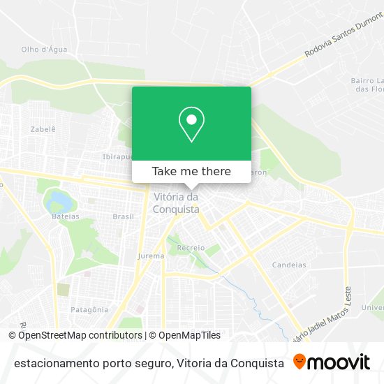 Mapa estacionamento porto seguro