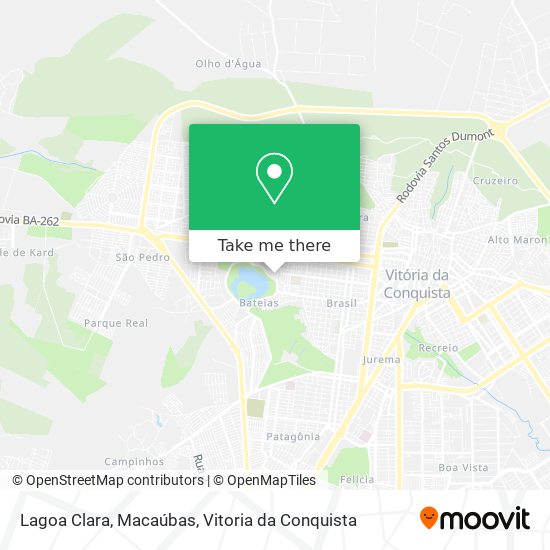 Mapa Lagoa Clara, Macaúbas