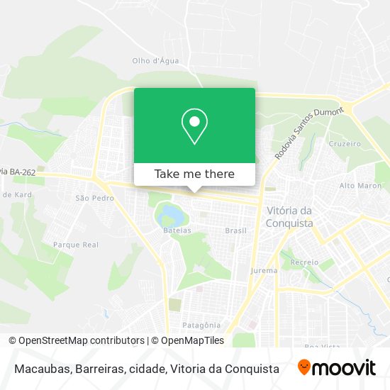 Macaubas, Barreiras, cidade map