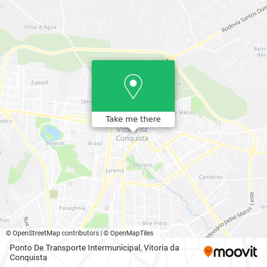 Ponto De Transporte Intermunicipal map