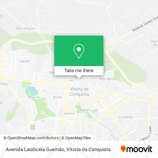 Mapa Avenida Laudicéia Gusmão