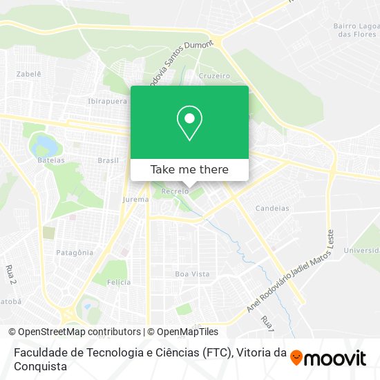 Faculdade de Tecnologia e Ciências (FTC) map