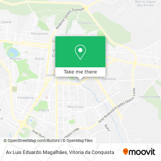 Av Luis Eduardo Magalhães map