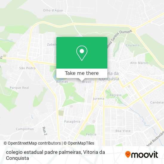 Mapa colegio estadual padre palmeiras