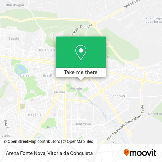 Arena Fonte Nova map