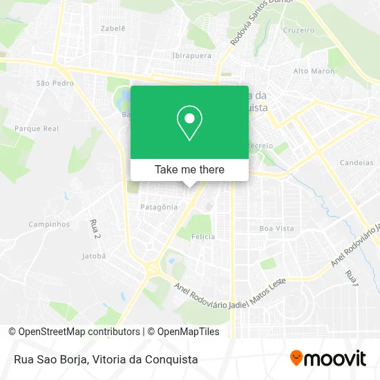 Rua Sao Borja map