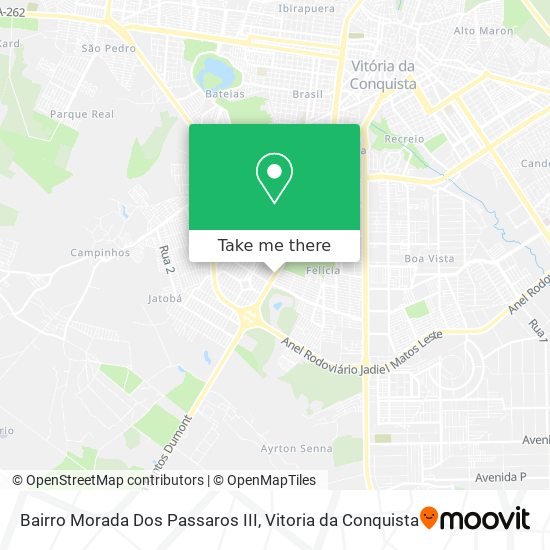 Mapa Bairro Morada Dos Passaros III