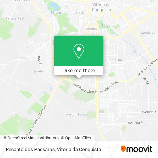 Recanto dos Pássaros map