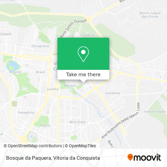 Bosque da Paquera map