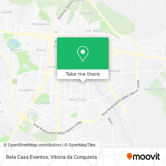 Mapa Bela Casa Eventos