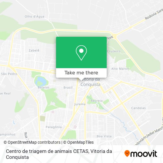 Centro de triagem de animais CETAS map