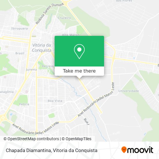 Chapada Diamantina map