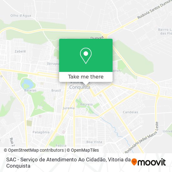 SAC - Serviço de Atendimento Ao Cidadão map