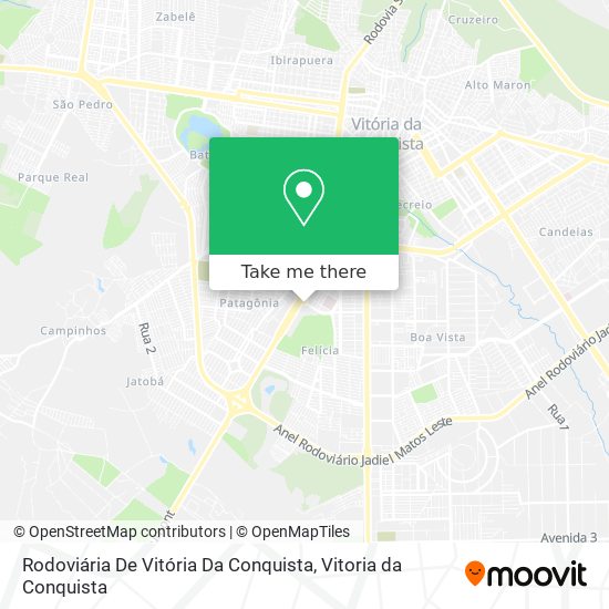 Mapa Rodoviária De Vitória Da Conquista