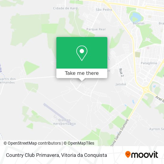 Country Club Primavera map