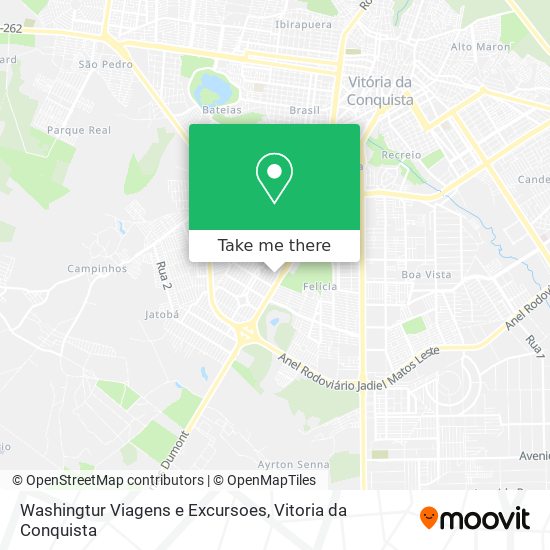 Washingtur Viagens e Excursoes map