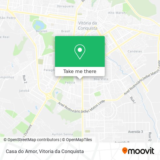 Casa do Amor map