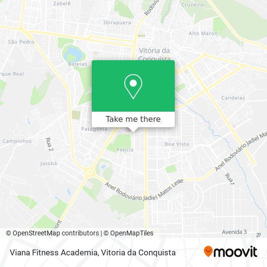 Viana Fitness Academia map