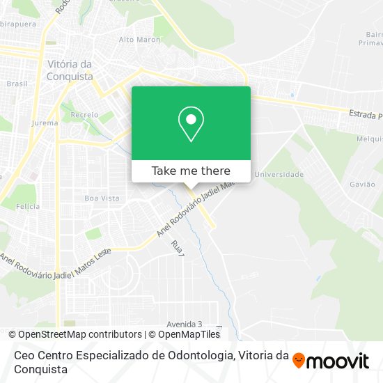 Ceo Centro Especializado de Odontologia map