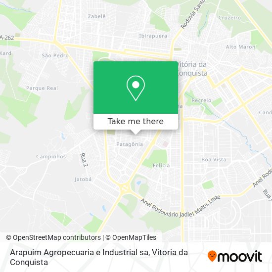 Arapuim Agropecuaria e Industrial sa map