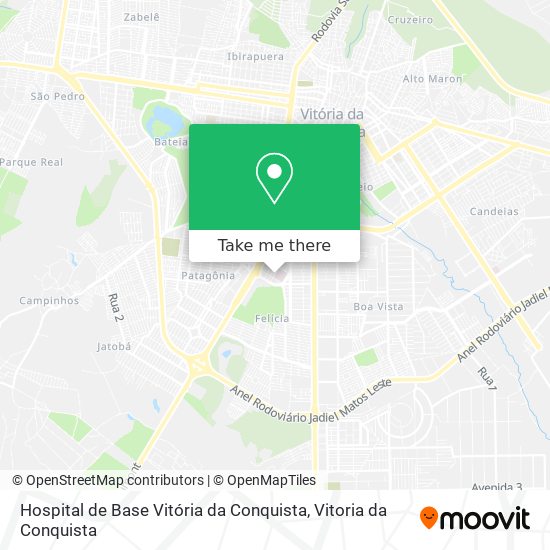 Hospital de Base Vitória da Conquista map