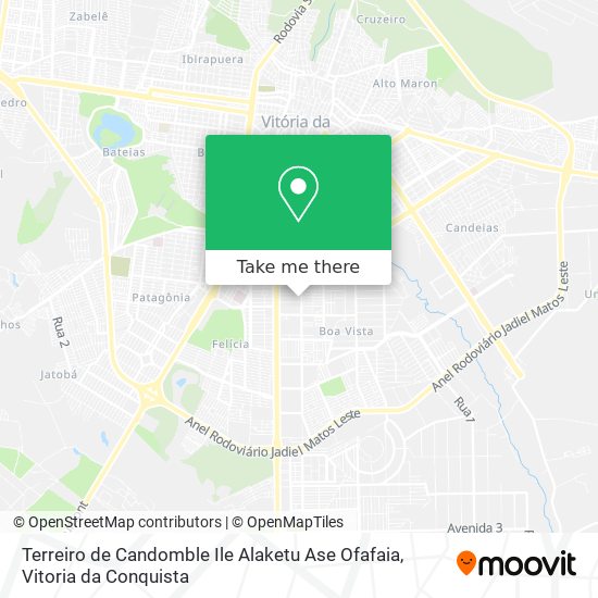 Terreiro de Candomble Ile Alaketu Ase Ofafaia map