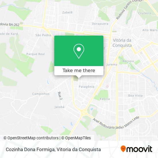 Cozinha Dona Formiga map