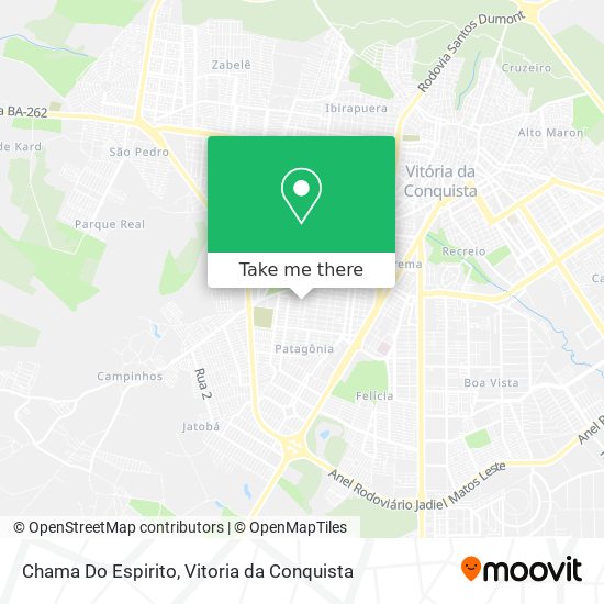 Chama Do Espirito map