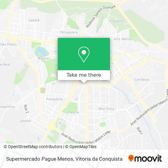 Supermercado Pague Menos map