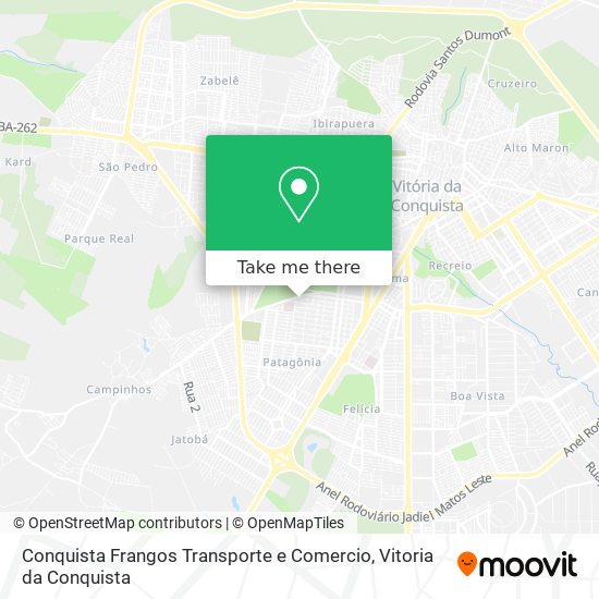 Conquista Frangos Transporte e Comercio map
