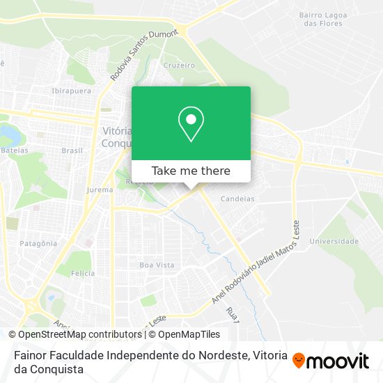 Mapa Fainor Faculdade Independente do Nordeste