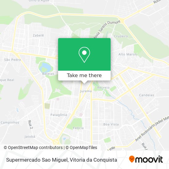 Mapa Supermercado Sao Miguel