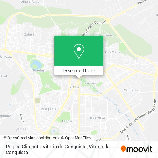 Página Climauto Vitoria da Conquista map