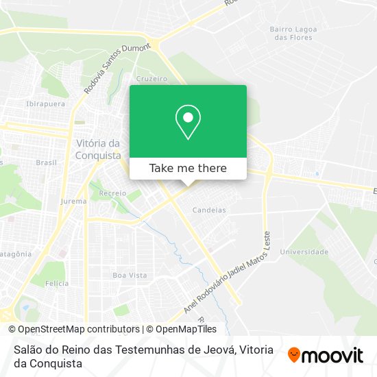 Salão do Reino das Testemunhas de Jeová map