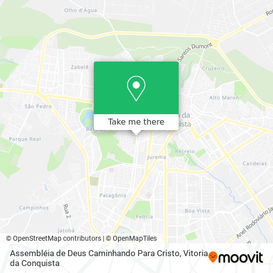 Assembléia de Deus Caminhando Para Cristo map