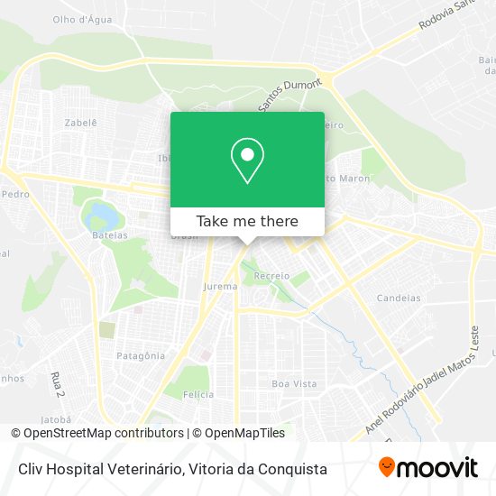 Cliv Hospital Veterinário map
