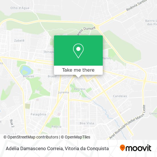 Adélia Damasceno Correia map