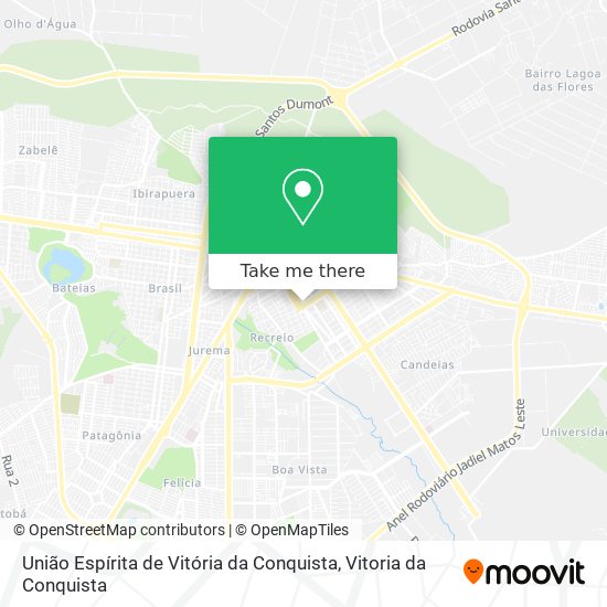 União Espírita de Vitória da Conquista map