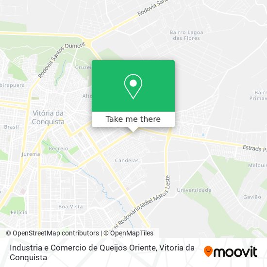 Industria e Comercio de Queijos Oriente map
