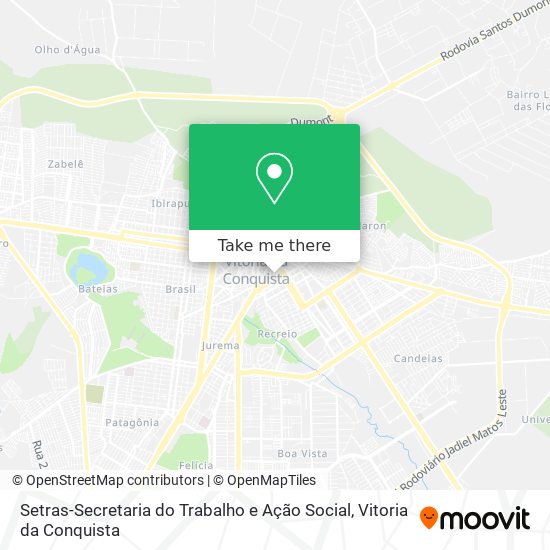 Setras-Secretaria do Trabalho e Ação Social map