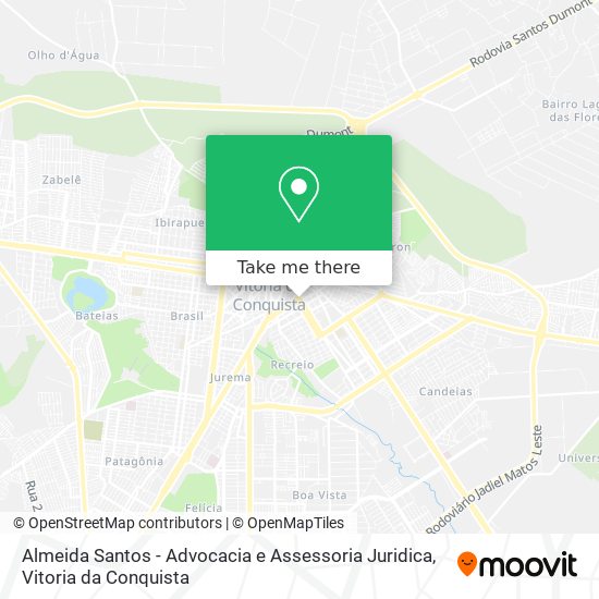 Mapa Almeida Santos - Advocacia e Assessoria Juridica