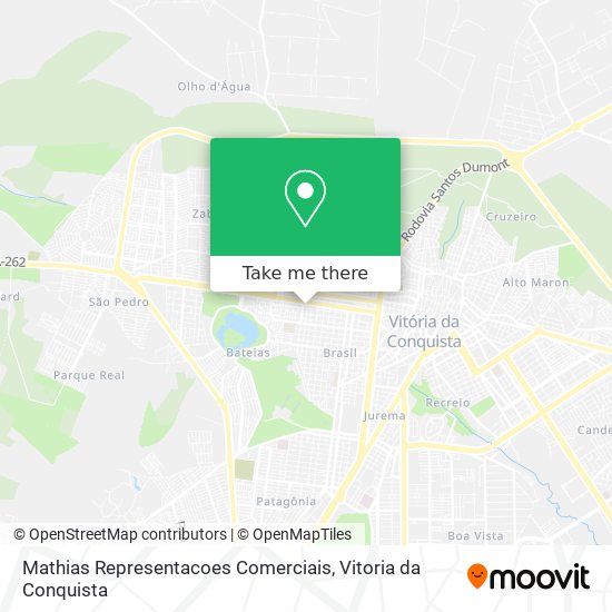 Mathias Representacoes Comerciais map