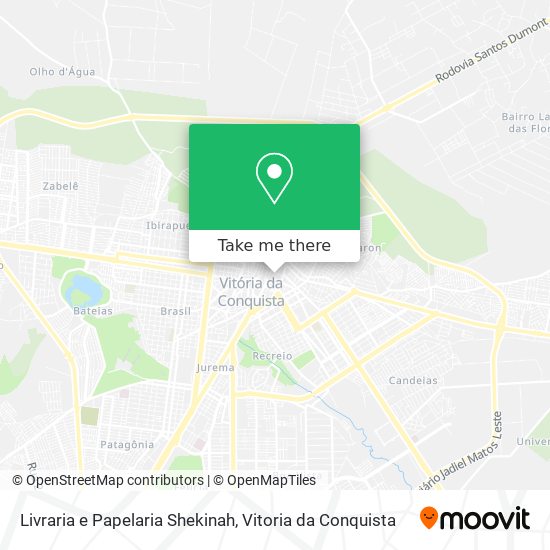 Mapa Livraria e Papelaria Shekinah