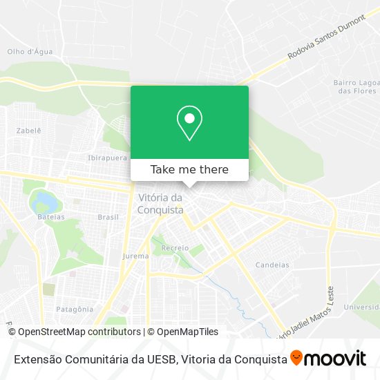 Extensão Comunitária da UESB map