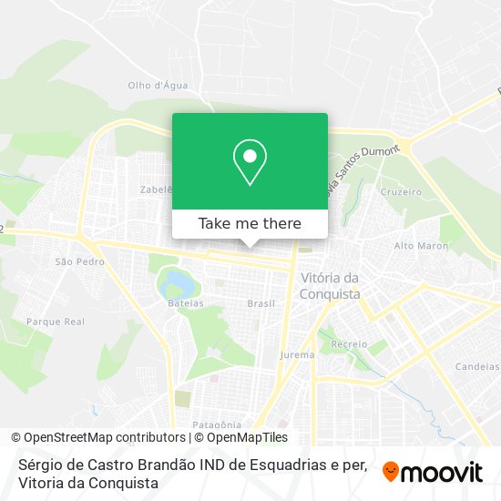 Mapa Sérgio de Castro Brandão IND de Esquadrias e per