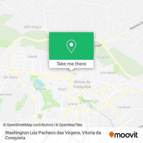 Mapa Washington Luiz Pacheco das Virgens