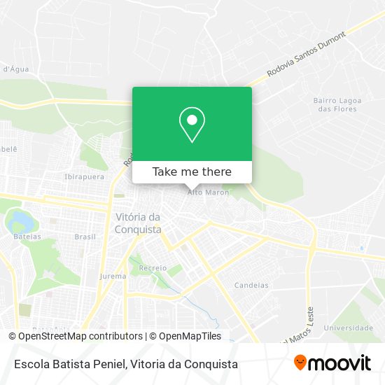 Mapa Escola Batista Peniel