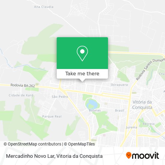 Mercadinho Novo Lar map