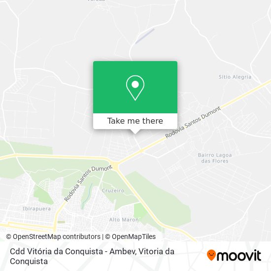 Cdd Vitória da Conquista - Ambev map